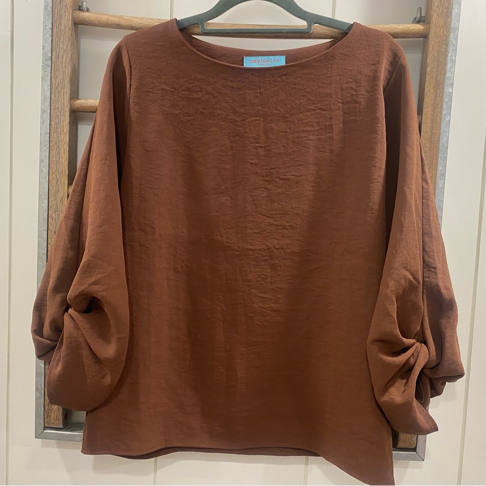 Elegant Brown Women's Top